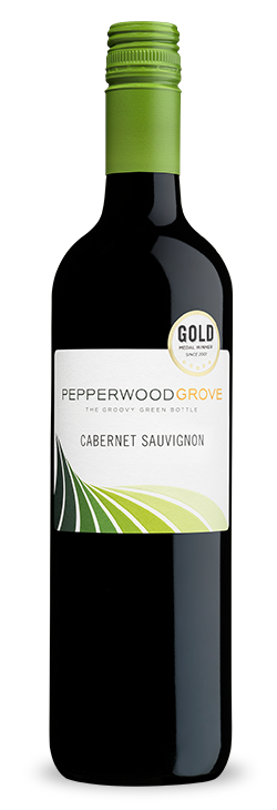 Pepperwood Grove Cabernet Sauvignon in a bottle