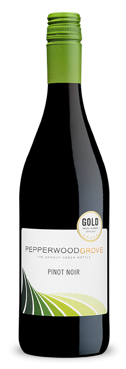 Pepperwood Grove Pinot Noir in a bottle